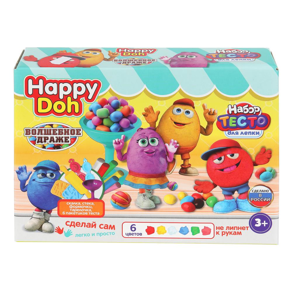 Набор для лепки с формочками Волшебное драже HAPPY DOH PDSET-124771