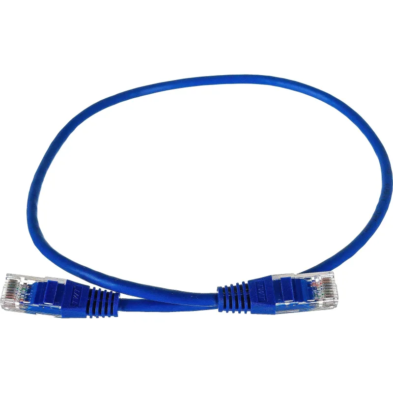 Патч-корд TWT TWT-45-45-0.5-BL UTP кат.5e, 0.5 м, синий 2125715
