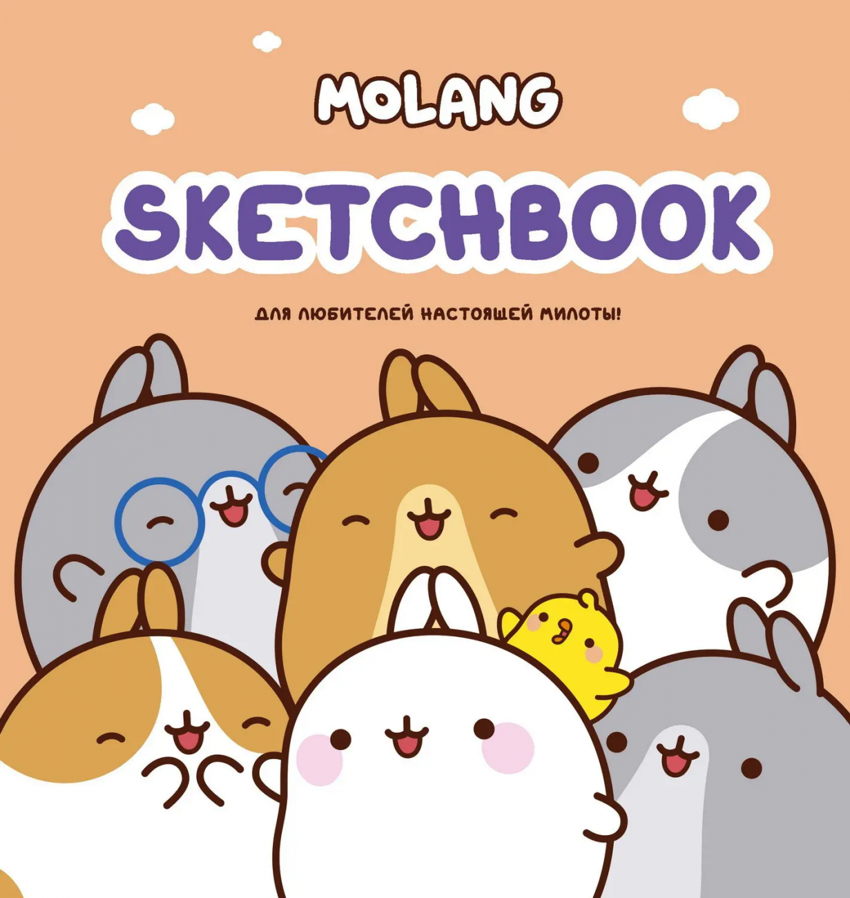 Книга АСТ Molang Molang. Sketchbook. Для любителей настоящей милоты! (персиковый) 156290-8