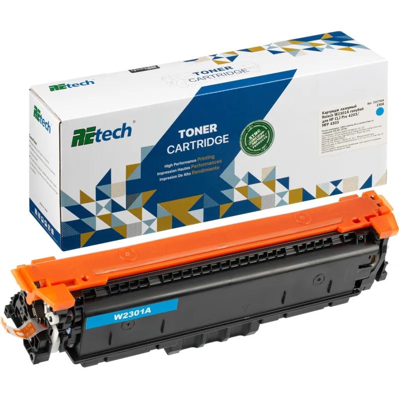 Картридж лазерный Retech W2301A гол. для HP CLJ Pro 4203/MFP 4303 2167504