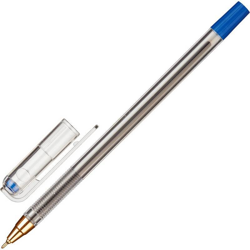Ручка шариковая Attache Goldy синяя (толщина линии 0.3 мм) 977957