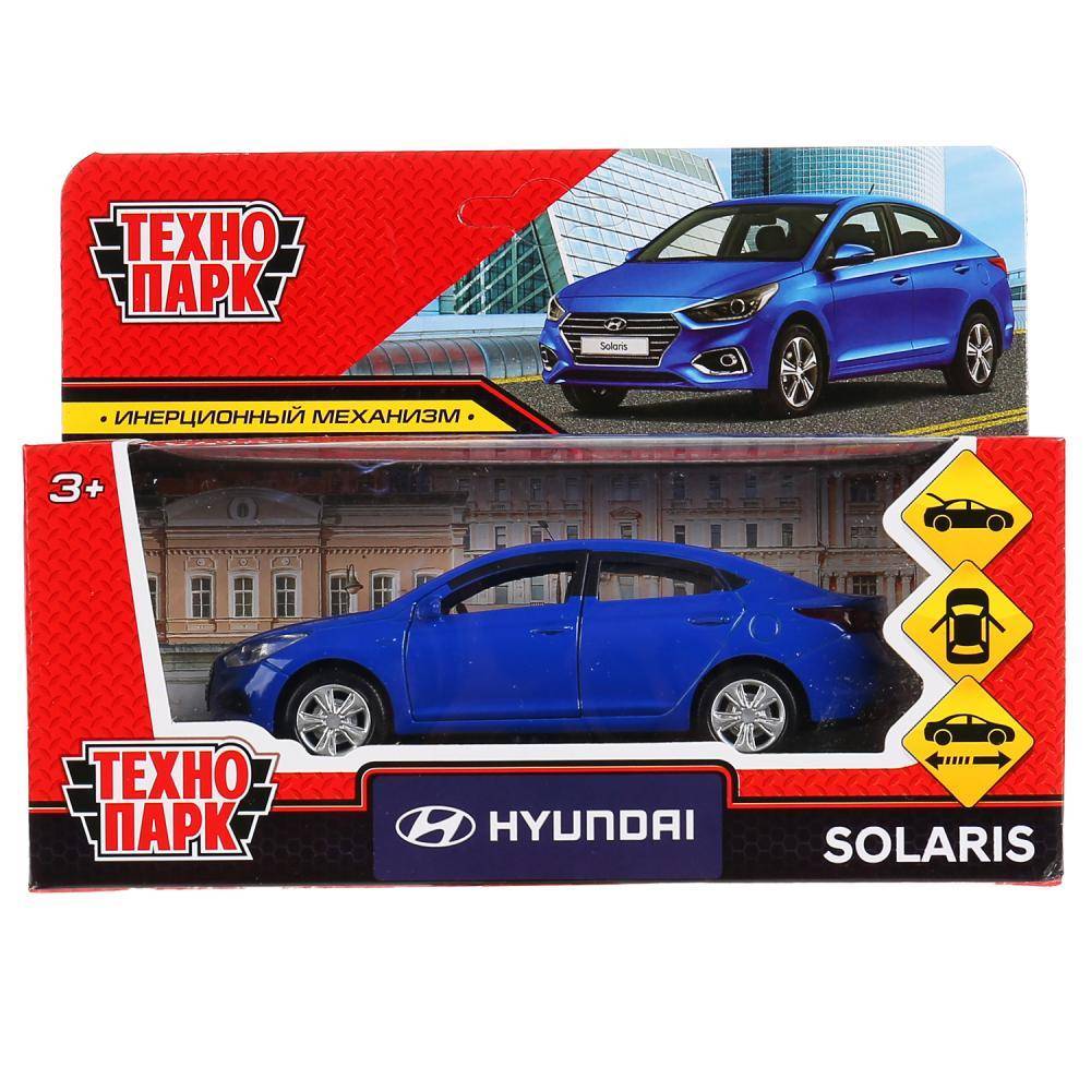 Машина металл "Хюндай солярис" 12 см синий Технопарк SOLARIS2-12-BU