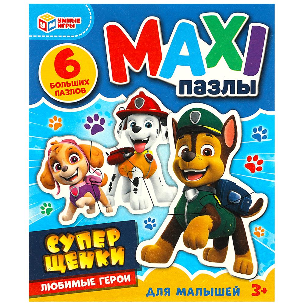 Макси-пазлы Супер щенки. Любимые герои, 6 деталей. Умные игры 4650250545194