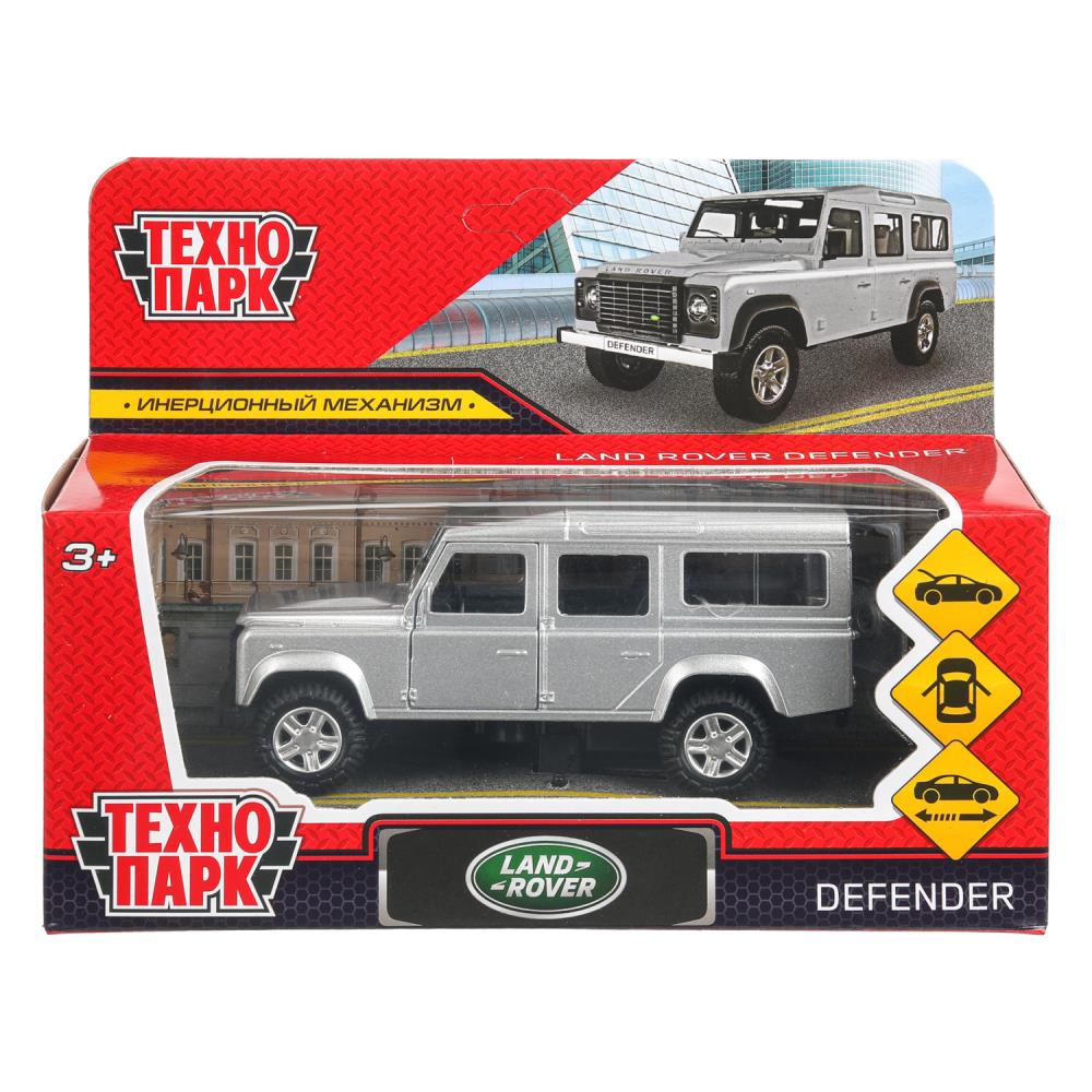 Машина Лэнд Ровер Дефендер, 12 см, серебристый (игрушка) Технопарк DEFENDER-SL (72)