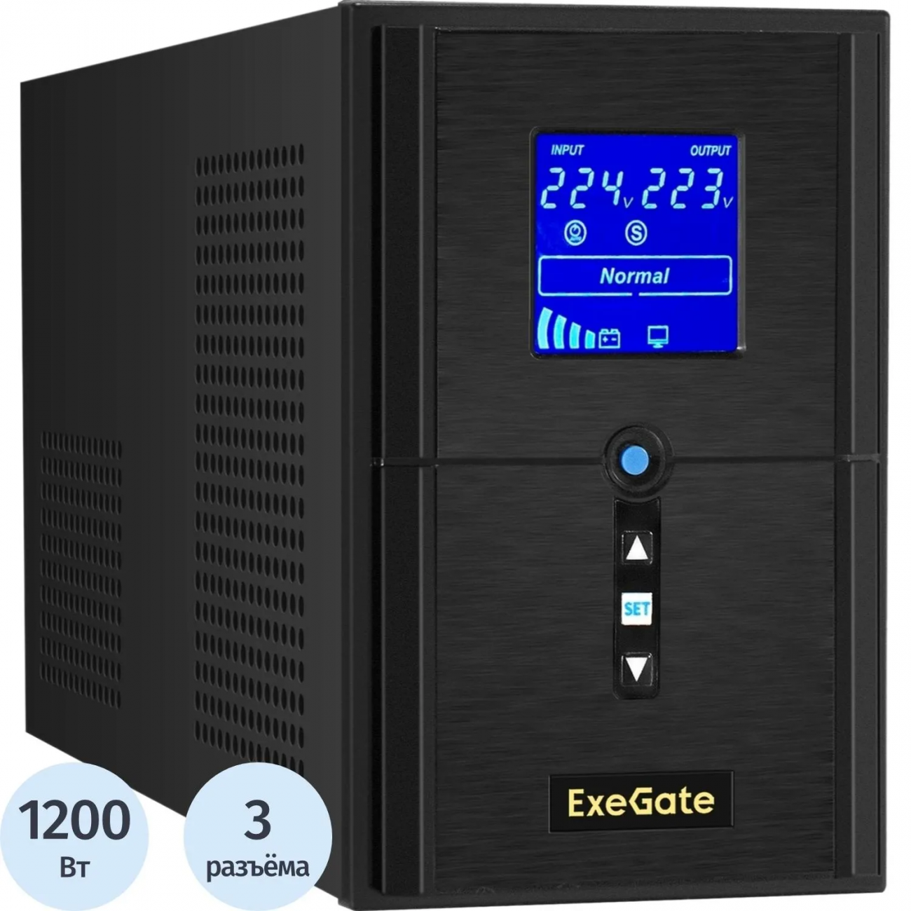 ИБП ExeGate SineTower SN-1500 USB лин.инт.1500ВА/1200Вт(EX295982RUS) 2398960