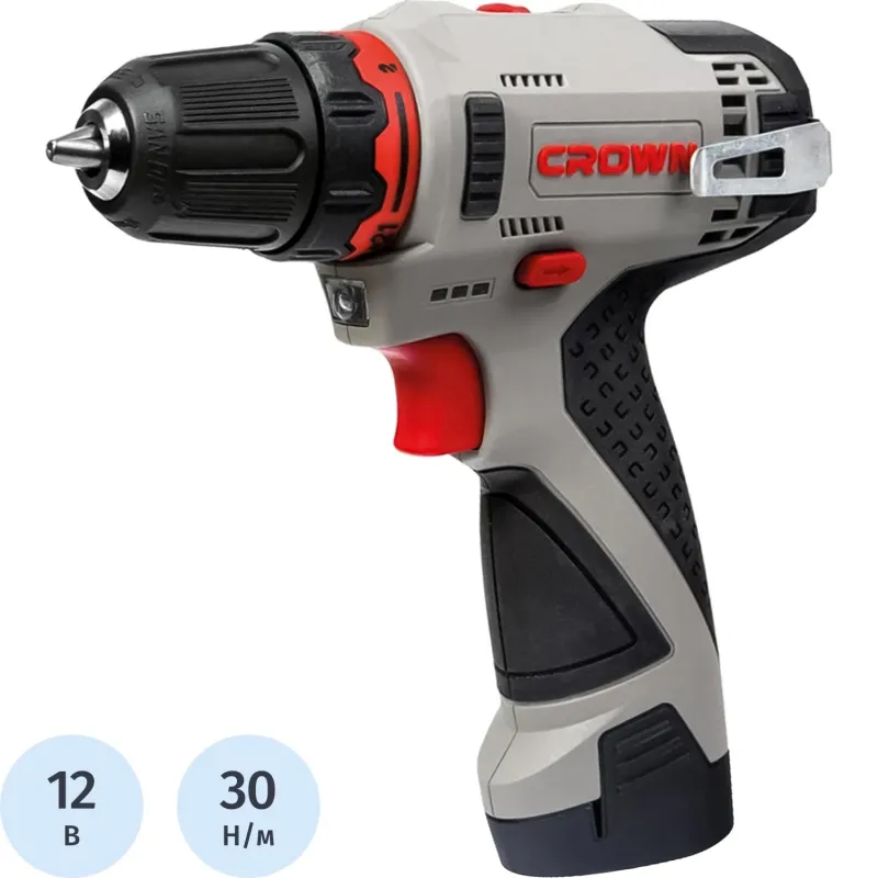 Дрель-шуруповерт аккумуляторная CROWN CT21072HX-2 BMC 2089947