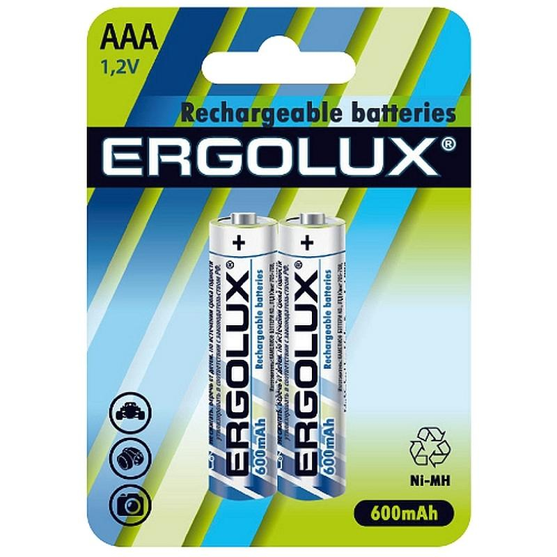 Аккумулятор Ergolux AAA-600mAh Ni-Mh 2шт/бл(NHAAA600BL2,1.2В)(12977) 1840416