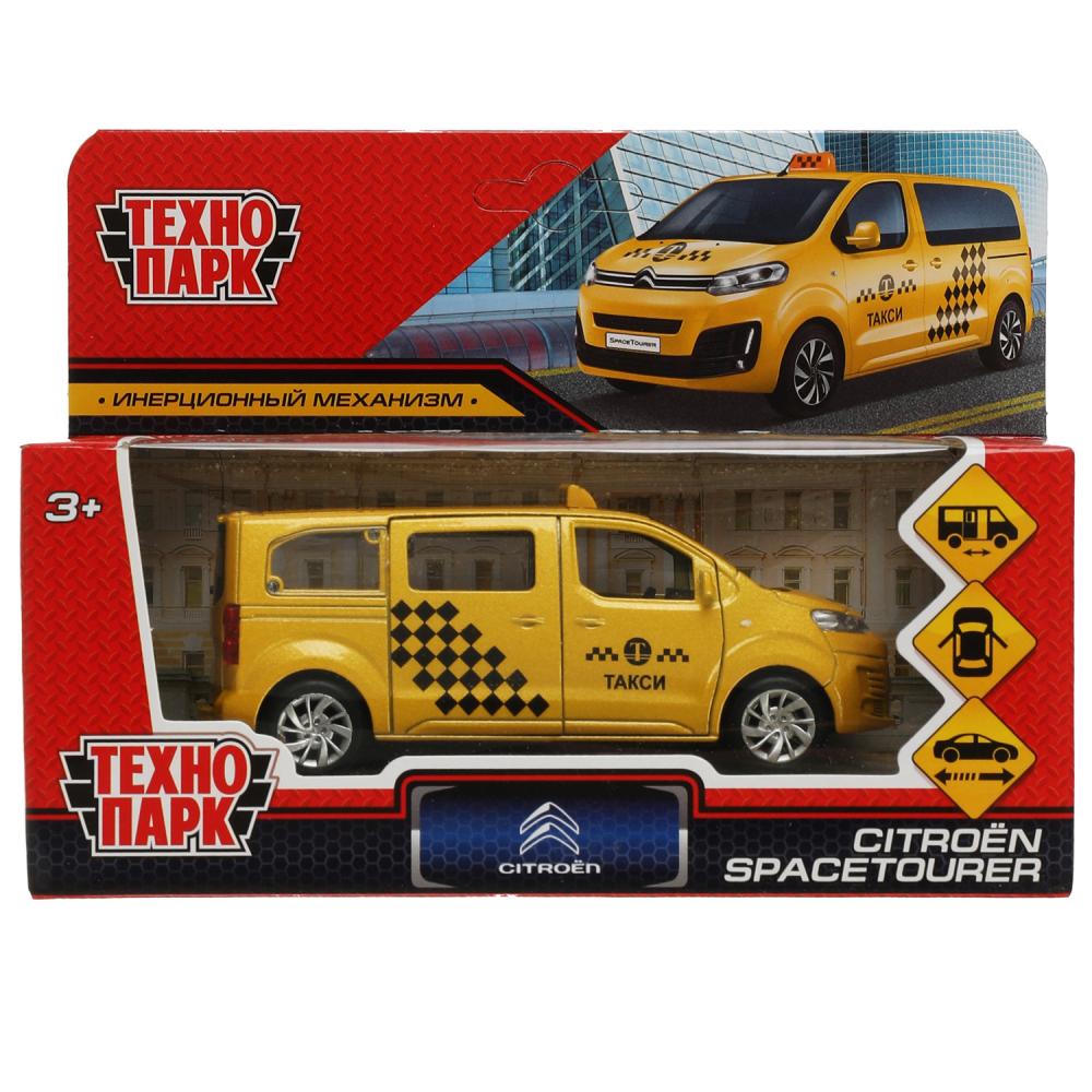Машина металл Ситроен Спейс Турер Такси 12 см. желтый, Технопарк SPATOU-12TAX-YE