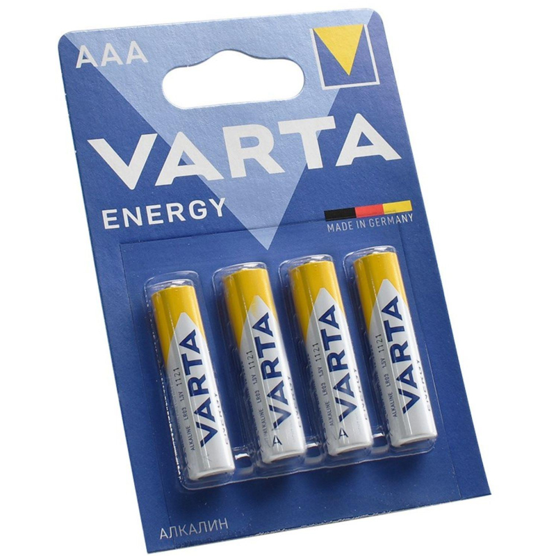 Батарейка Varta ENERGY LR03 AAA 4шт/бл Alkaline 1.5V (4103) (4103213414) 1931777