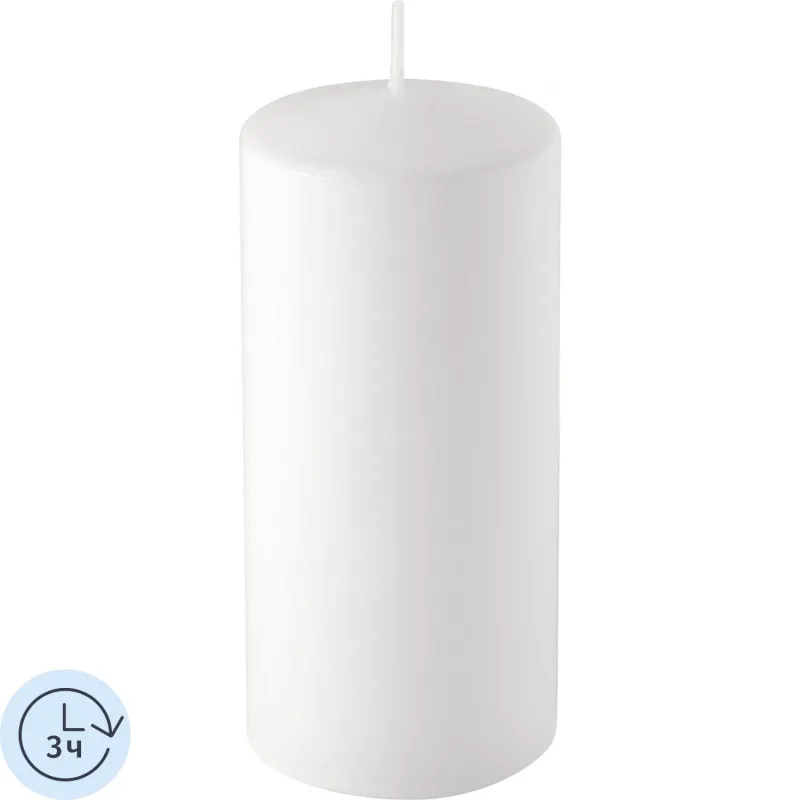 Свеча столб 50x100 белая, 300374 Kukina Raffinata 2225453