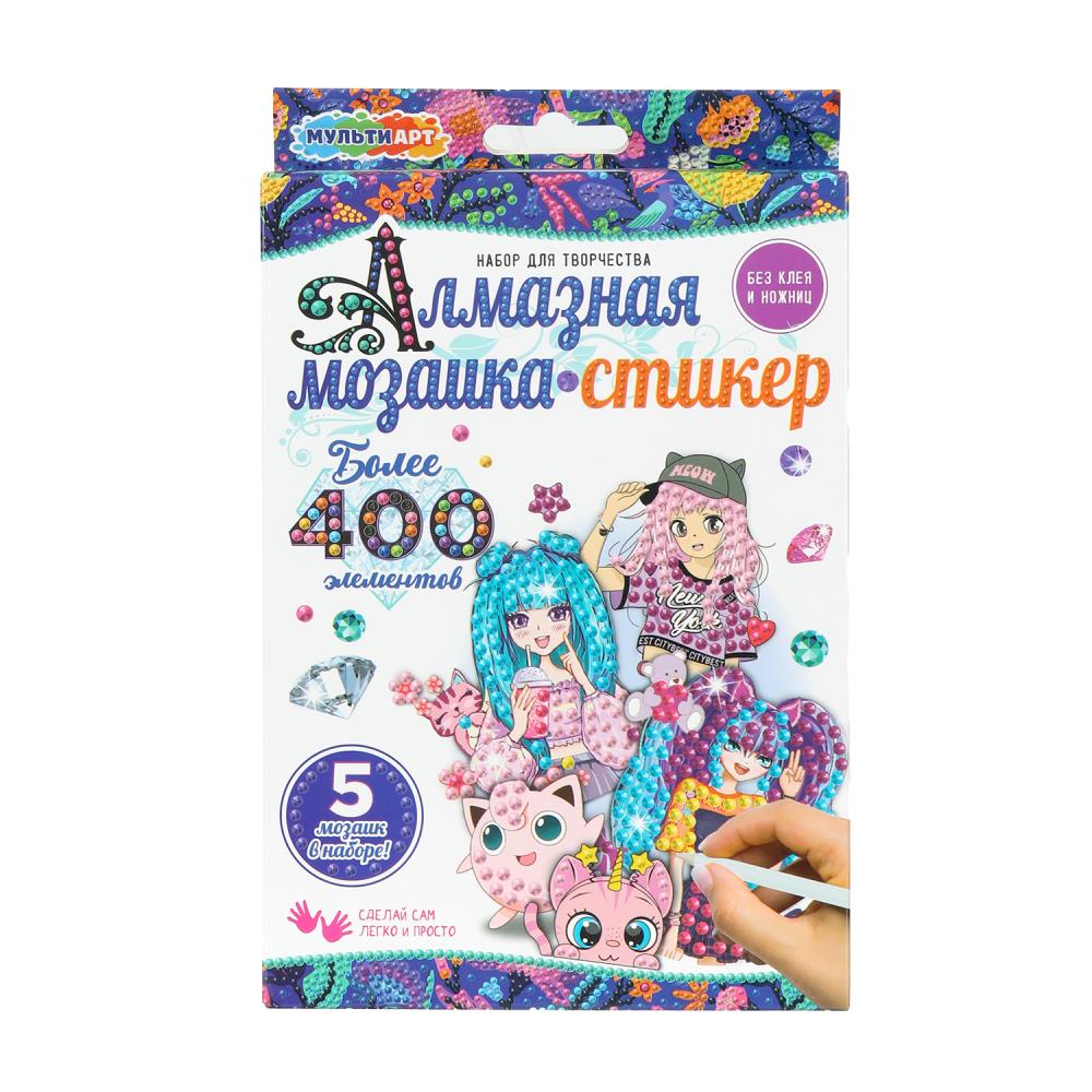 Набор алмазные мозаики "Аниме" MultiArt MOSAIC-STIKANIM (50)