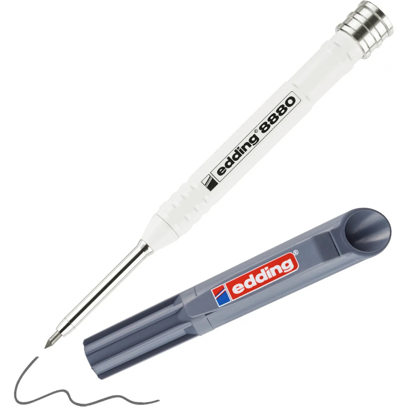 Карандаш строительный д/глубоких отверстий Edding E-8880 белый 2,8 мм 2251173 4-8880-1-1112