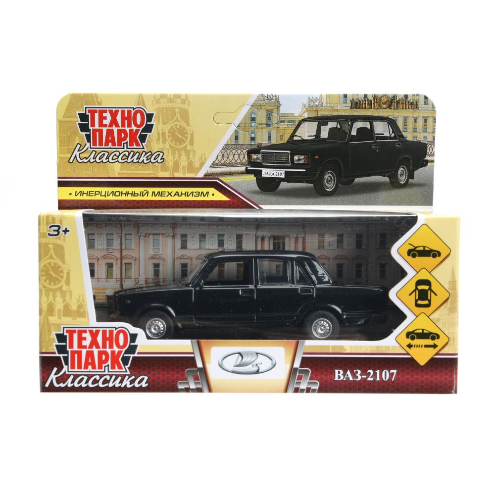 Машина металлическая Ваз-2107, 12 см. черный, Технопарк 2107-12-BK (72)