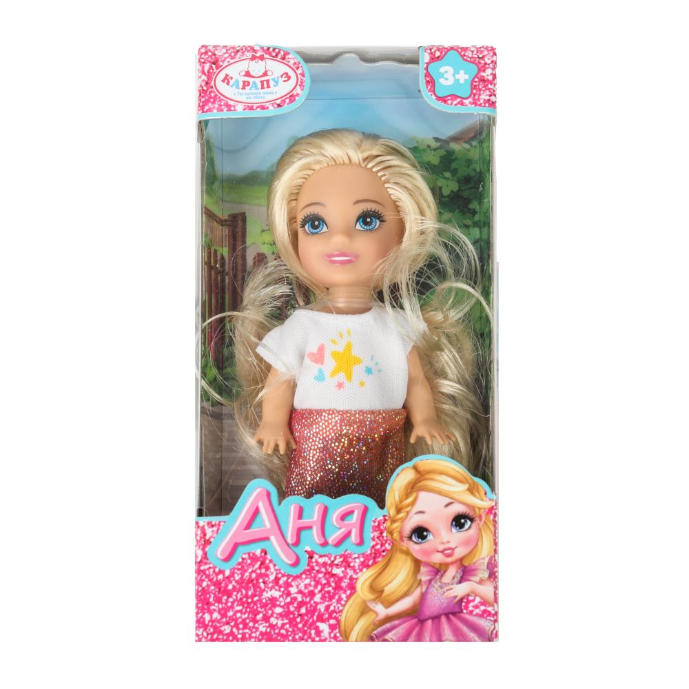 Кукла Анечка 12 см. Карапуз ANNA-C17-BB