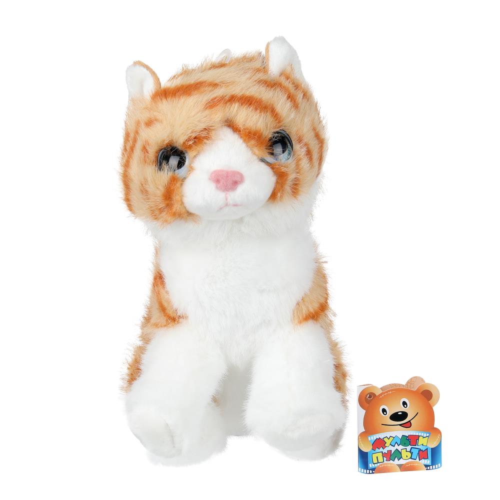 Игрушка мягкая кошка рыжая, 22 см. Мульти-пульти NL-A20512-22RKT-WOD