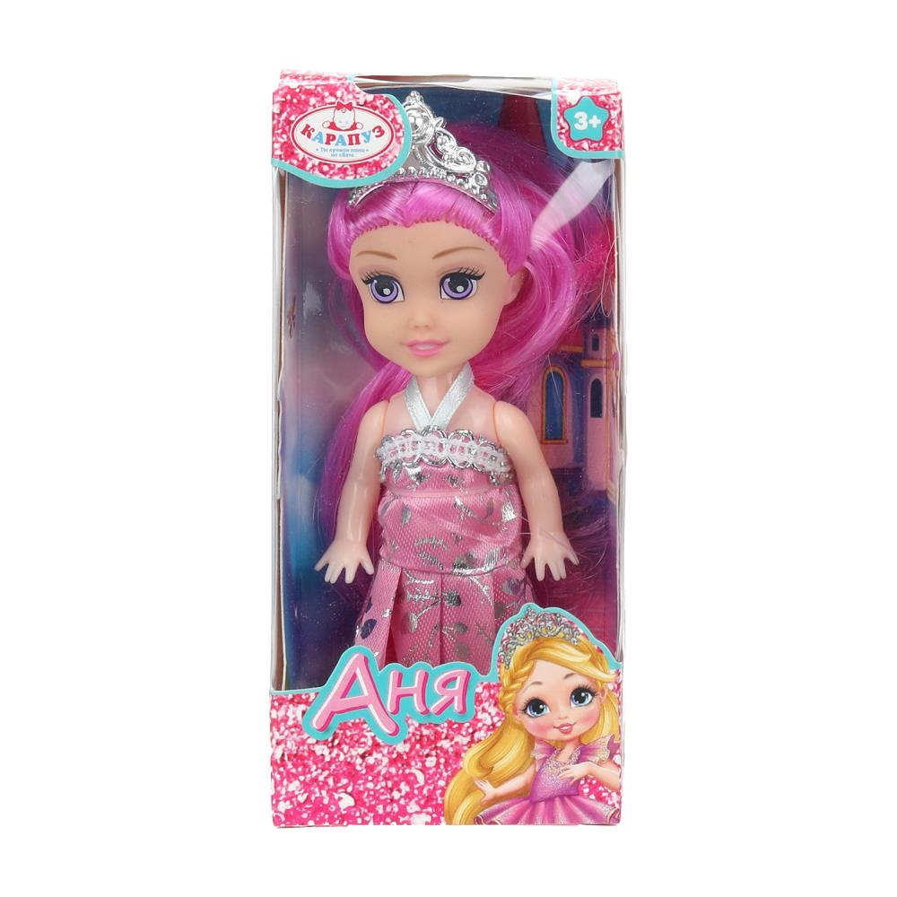 Кукла с аксессуарами Анечка, 12 см. Карапуз ANNA-SP4-BOX-25-NW