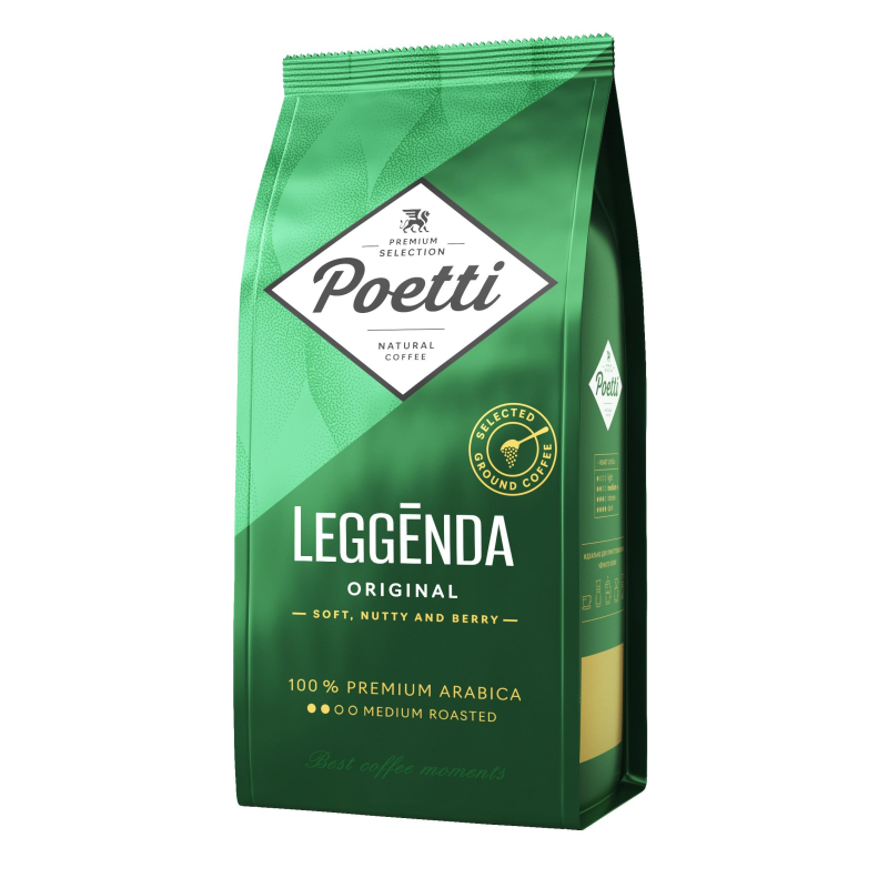 Кофе Poetti Leggenda Original молотый, 250г 1642947