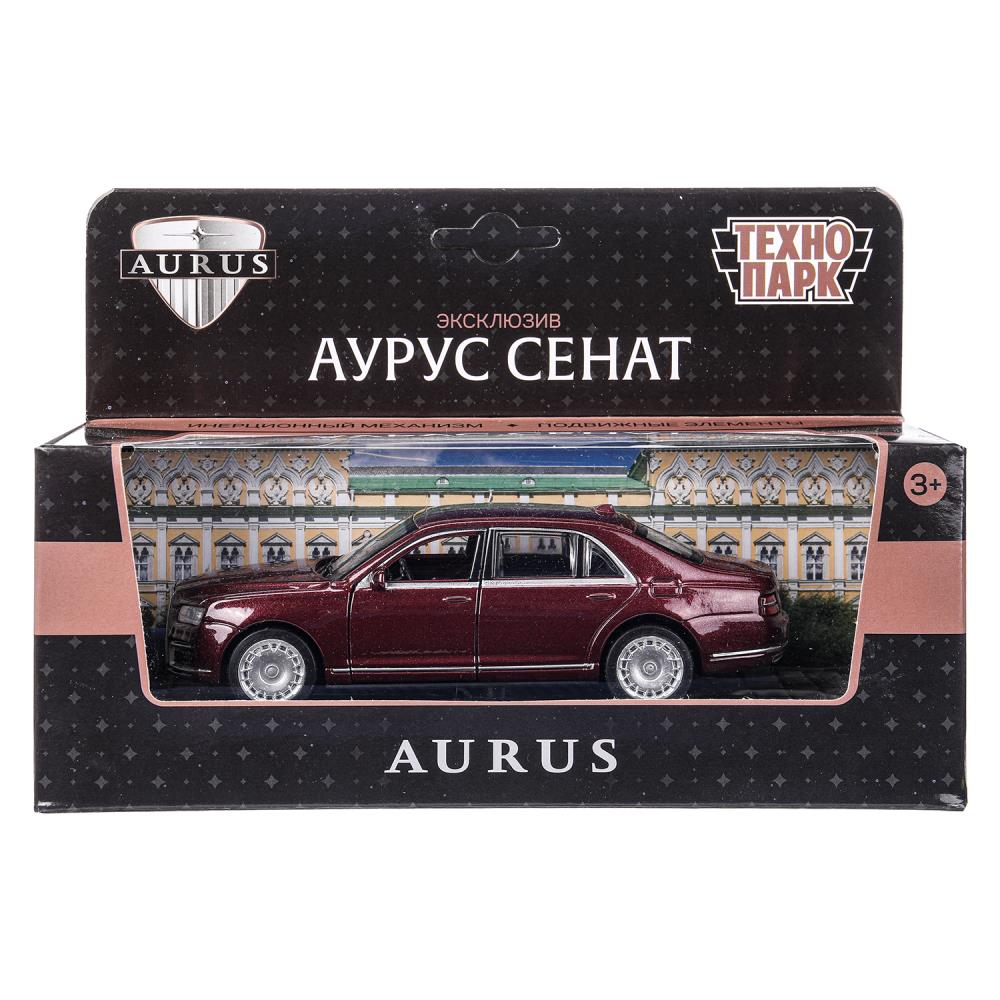 Машина металлическая, Аурус Сенат, 13,5 см. бордовый, Технопарк SENAT-13-VIN (72)