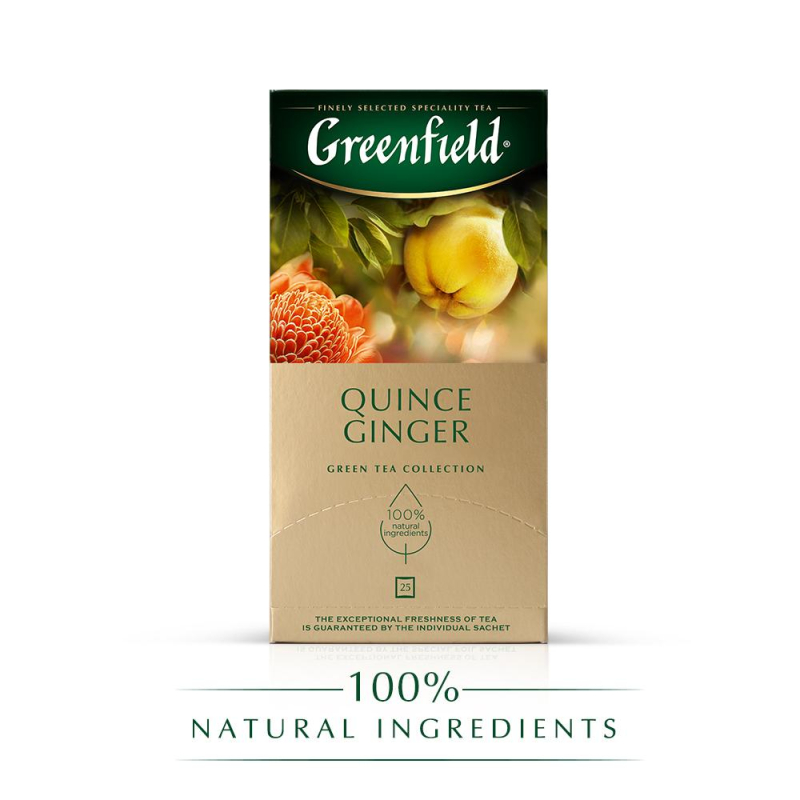 Чай Greenfield Quince Ginger зел, 25пак 1007975