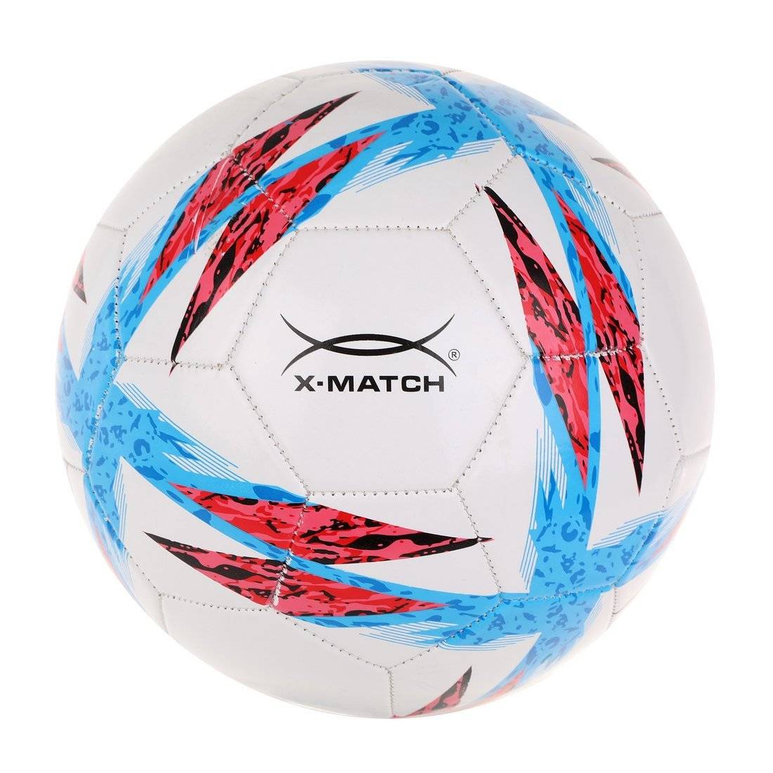 Мяч футбольный, 1 слой PVC, 1.6 mm. крест X-Match 56499