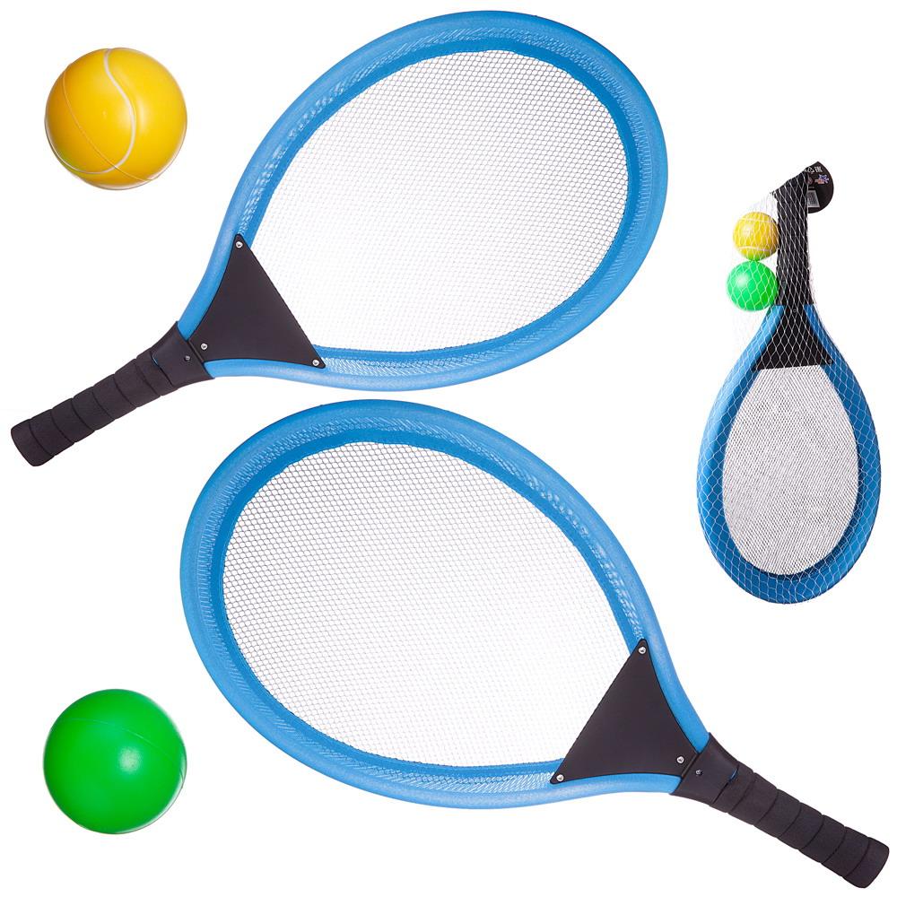 Теннис Abtoys в наборе 4 предмета: 2 ракетки, 2 мячика S-00186