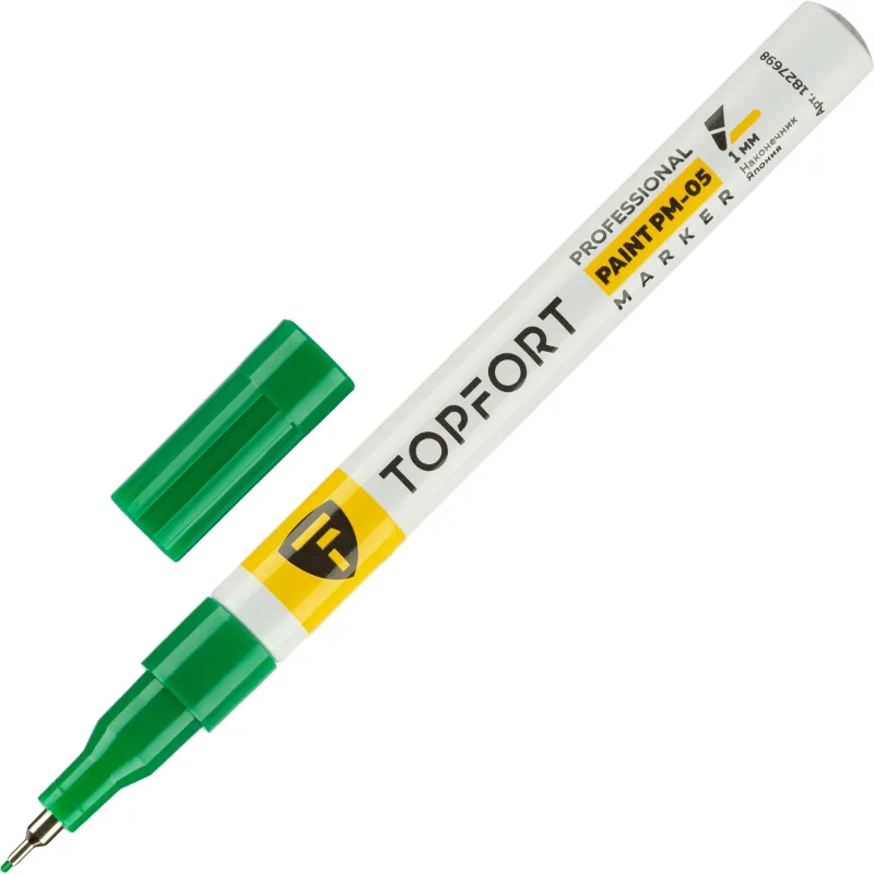 Маркер лаковый TOPFORT Paint 1 мм зеленый 1827698 ZP1103