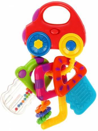 Музыкальная игрушка "Машинка с ключиками" со светом и прорезывателями Жирафики 939550