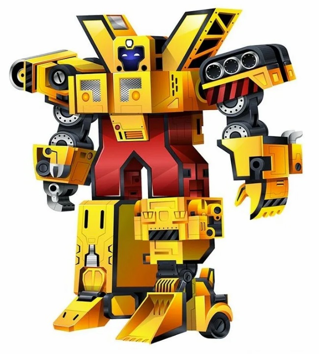 Робот-трансформер "Альфа-бот серии "Строительная техника" (7 видов в асс.) Junfa ZY1003495