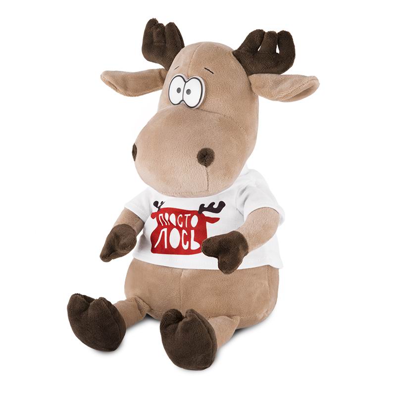 Мягкая игрушка ДуRашки Просто Лось в Футболке 24 см MT-MRT032202-24