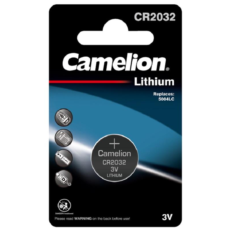 Батарейки Camelion CR2032 BL-1 (CR2032-BP1, литиевая,3V) 1619521 3066