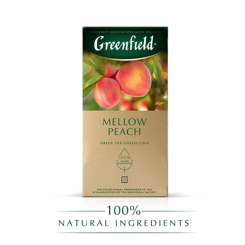 Чай Greenfield Mellow Peach зел, 25пак 1389-10 1007977