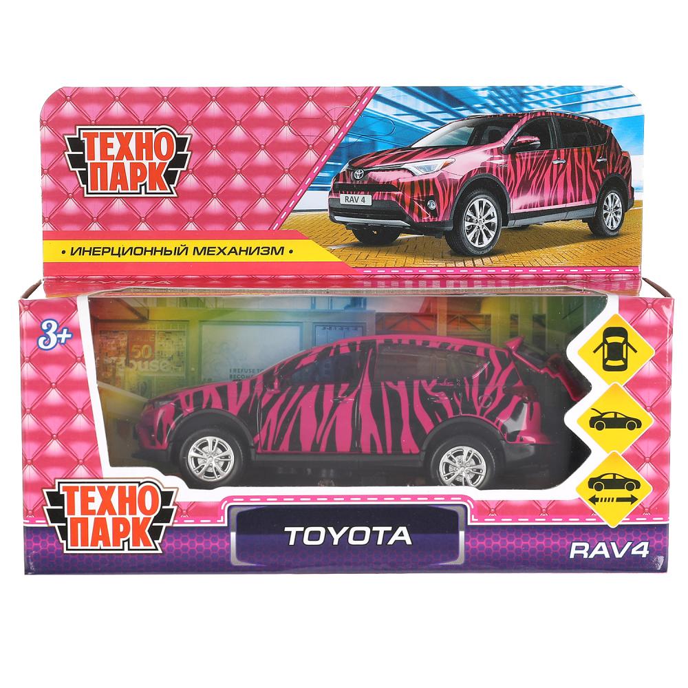 Машина металл Тойота Рав 4 для девочек, 12 см. Технопарк RAV4-12GRL-COW