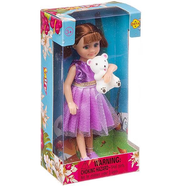 Кукла Lucy с мишкой 6" (3 в асс) Defa 8380 Д94410