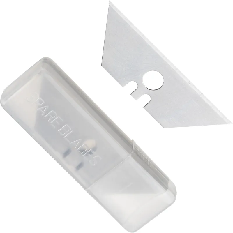 Лезвие для ножей запасное TOPFORT 19мм трапец.сталь,шир.цен.отв.10шт/уп 1960451 SX24T-10