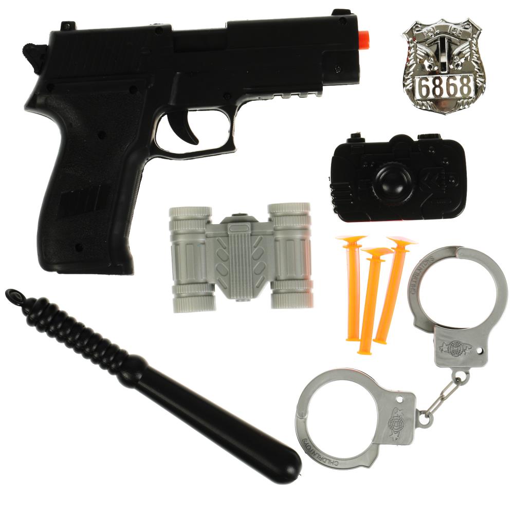 Полиция - пистолет с присосками (детский набор) Играем Вместе K193-H40078-R