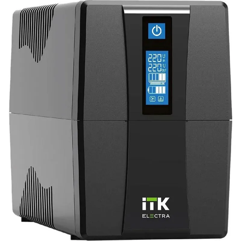 ИБП ITK Electra EET-0600VA-1-001-S 360Вт 600ВА черный 2099076
