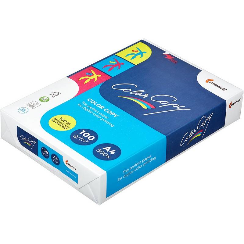 Бумага для цветной лазерной печати Color Copy (А4, 100 г/кв.м, 500 листов) 65184