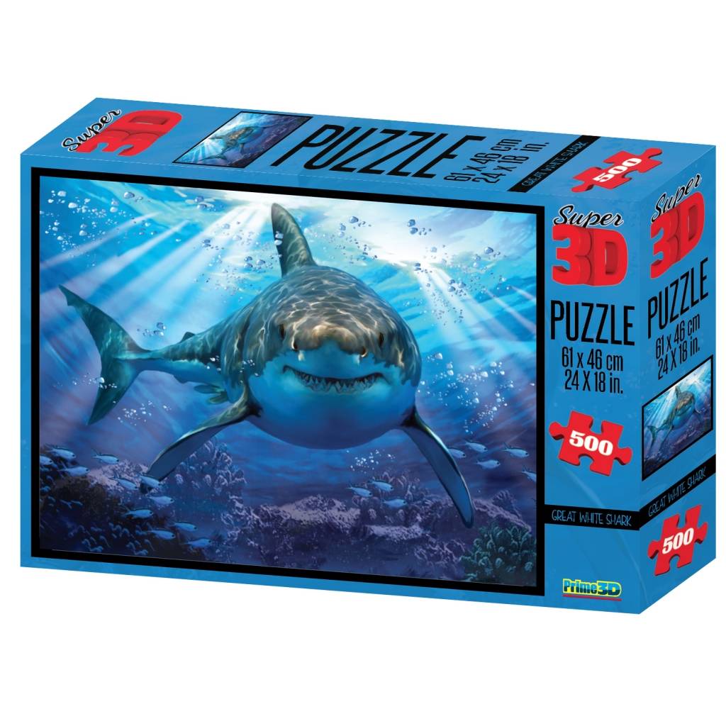 Пазл "Большая белая акула" Prime 3D 10048