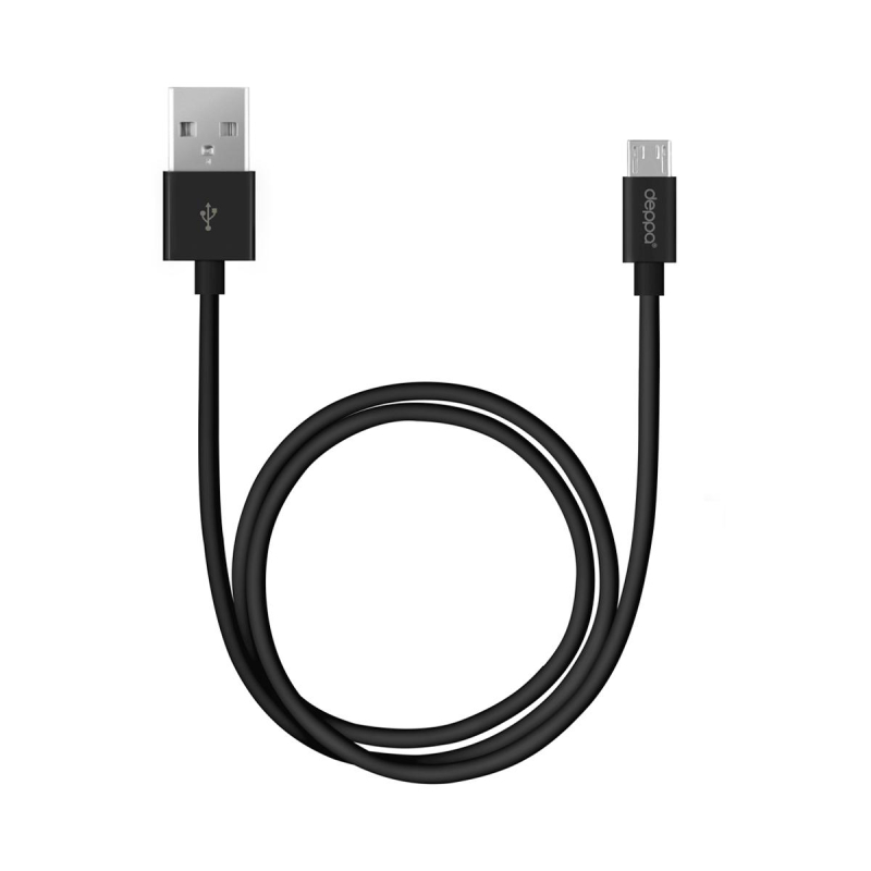 Кабель Deppa USB - micro USB, 3м, черный 1665473 72229