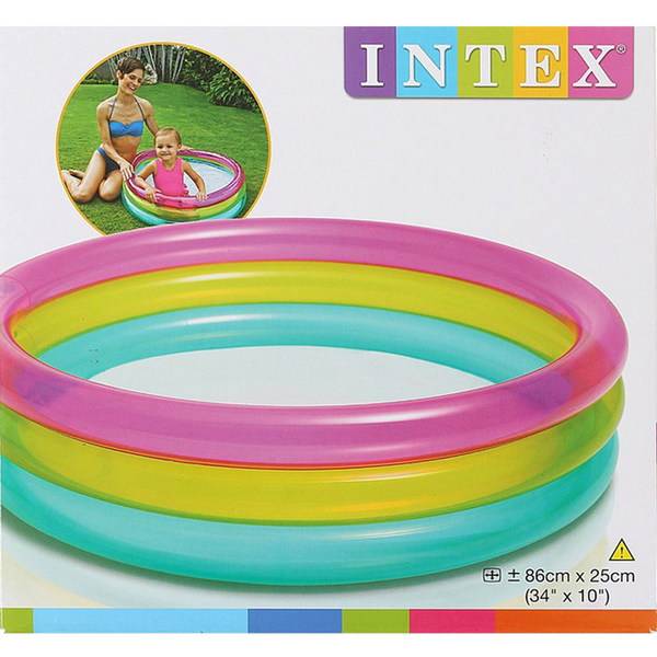 Бассейн надувной детский "Радуга Rainbow Baby Pool" Intex 57104NP