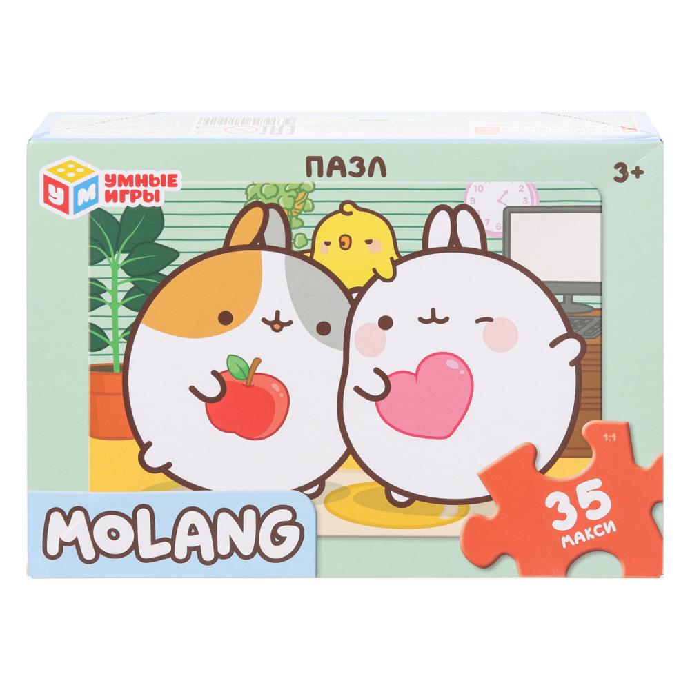 Макси-пазлы в коробке, 35 деталей "Molang" (Моланг) УМка 4630395015929