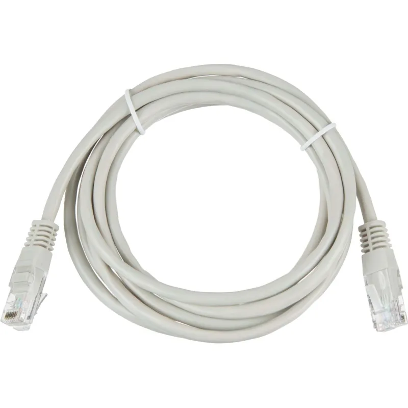 Патч-корд BigTech OPCC003 UTP CCA кат.5e/2м/литой/многожильный (серый) 1883281