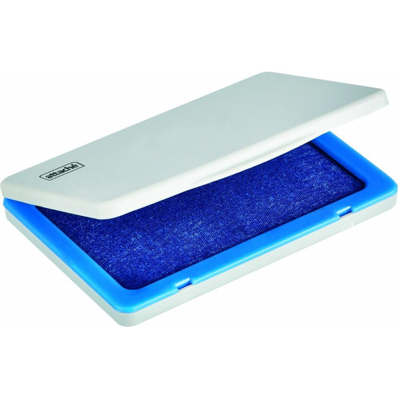 Подушка штемпельная настольная Attache синяя 70х103 мм пластик 1281774