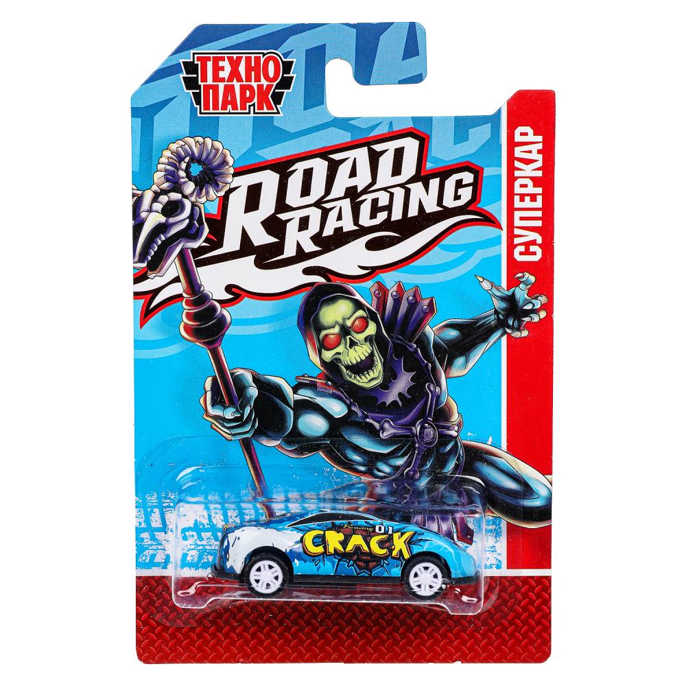 Машина металлическая Роад Рейсинг Суперкар скелет, 6,5 см. (в асс) Технопарк RR-7-2293781-PRE-R