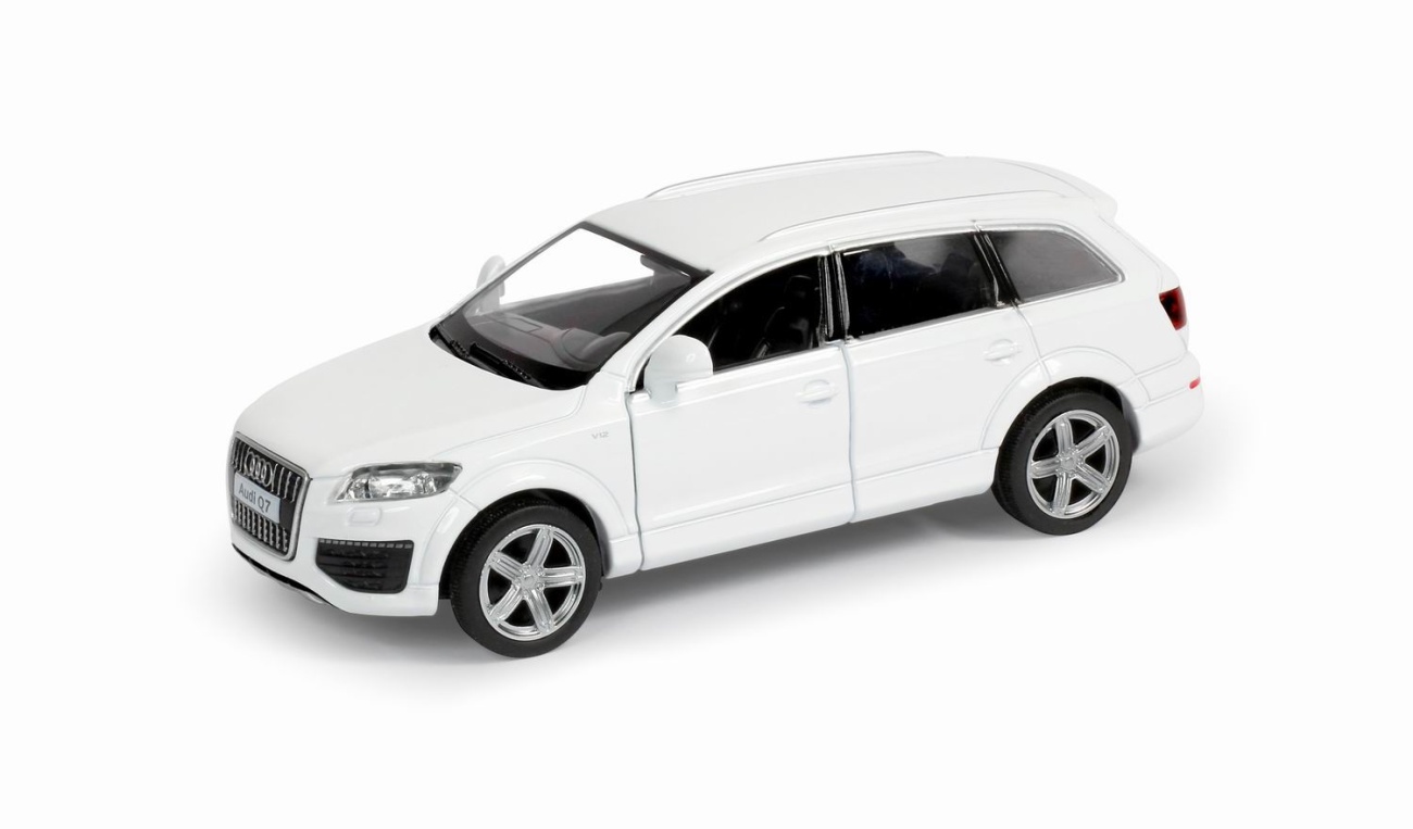 Машина металл RMZ City 1:32 Audi Q7 V12, инерция, двери откр. белый цвет. 554016WH