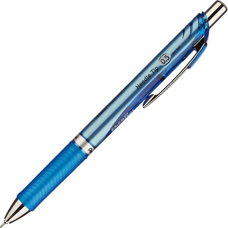 Ручка гелевая автоматическая Pentel EnerGel синяя (толщина линии 0.25 мм) 216857