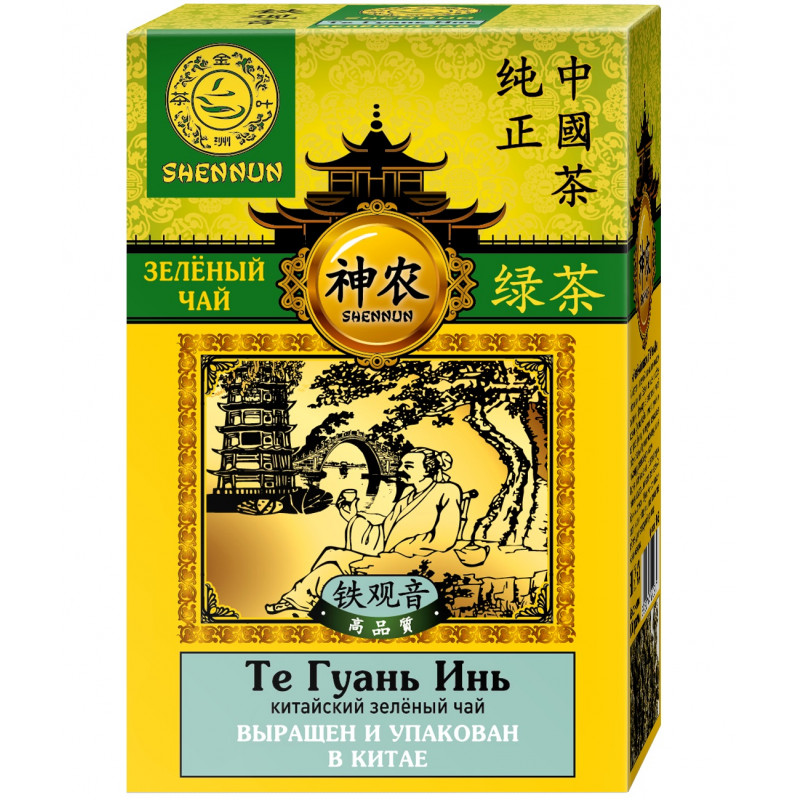 Чай Shennun Те Гуань Инь зеленый, листовой, 100 г. 13063 464232