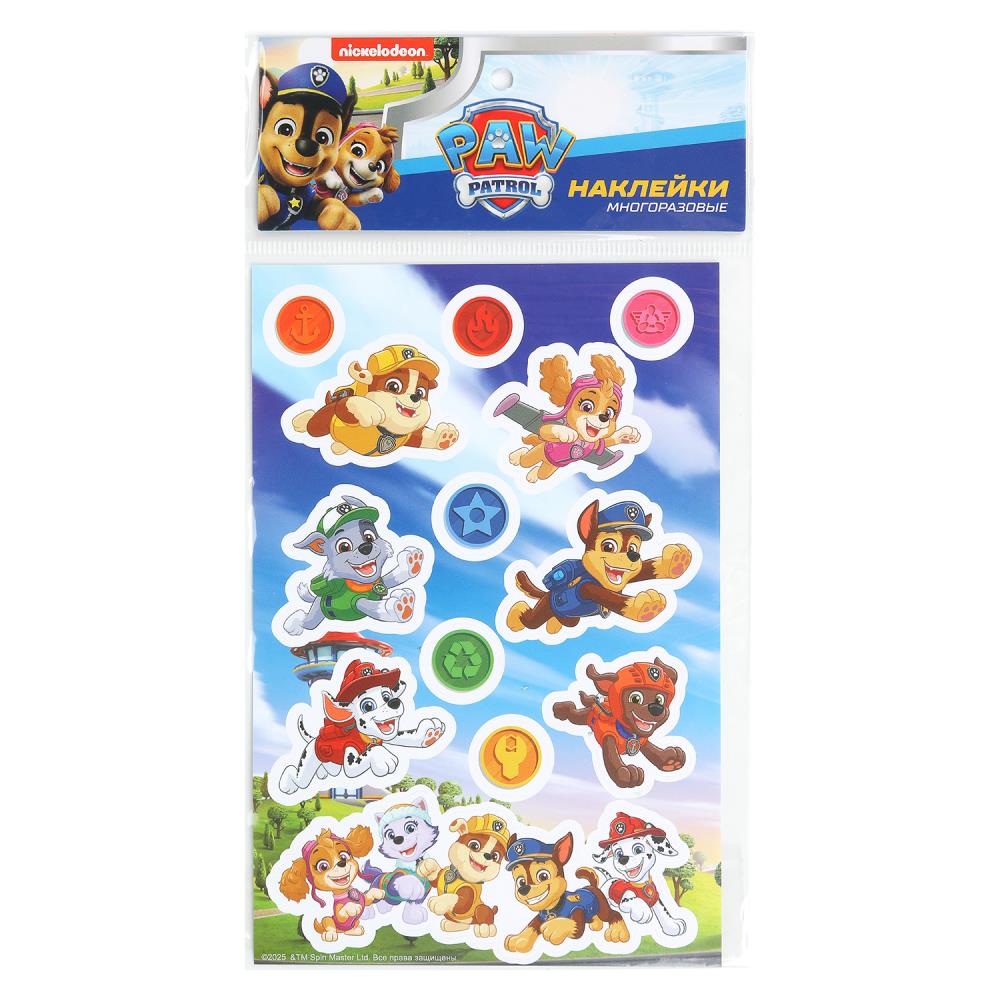 Наклейки бумажные, 12х18 см. "Щенячий Патруль" MultiArt STICK12X18-125479