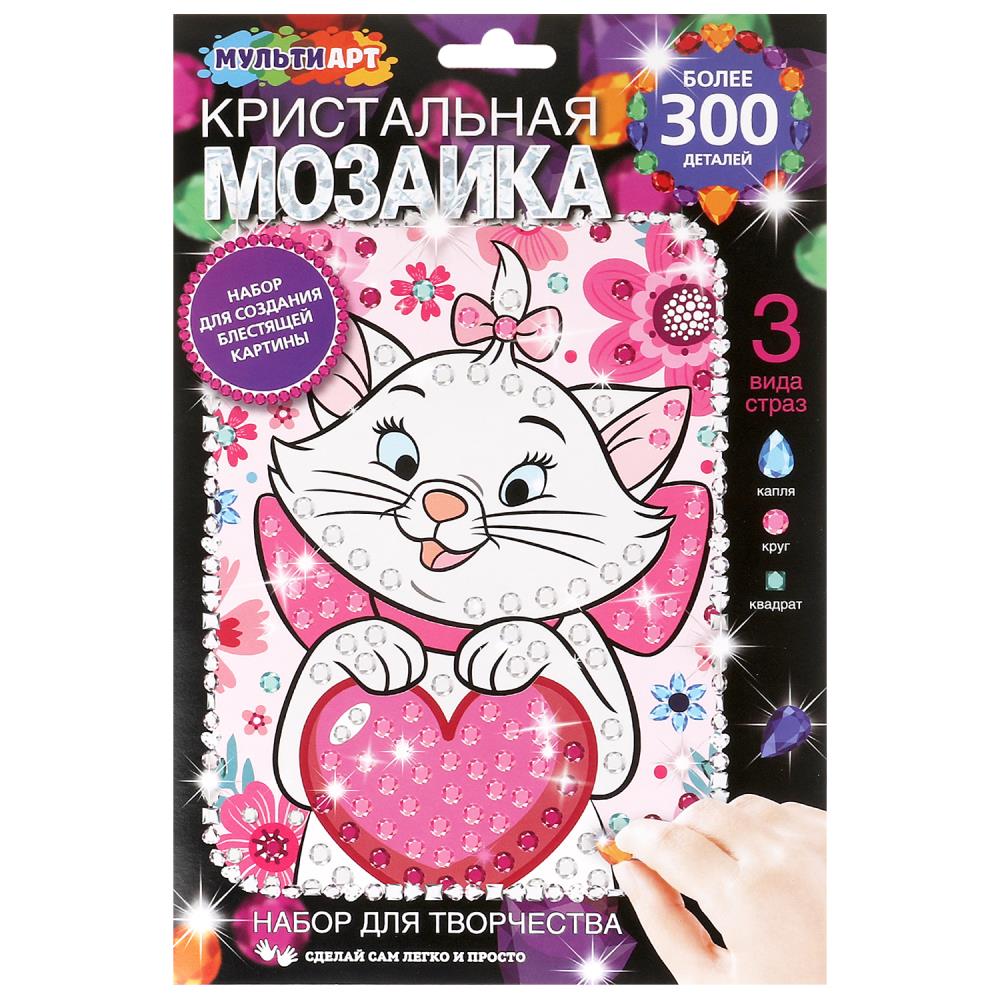 Кристальная мозаика 17х23 см. милая кошечка MultiArt CRYST-096445