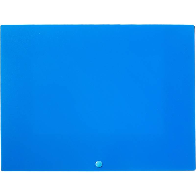 Папка-короб на кнопке Attache А4 пластиковая синяя (0.5 мм, до 100 листов) 1044993